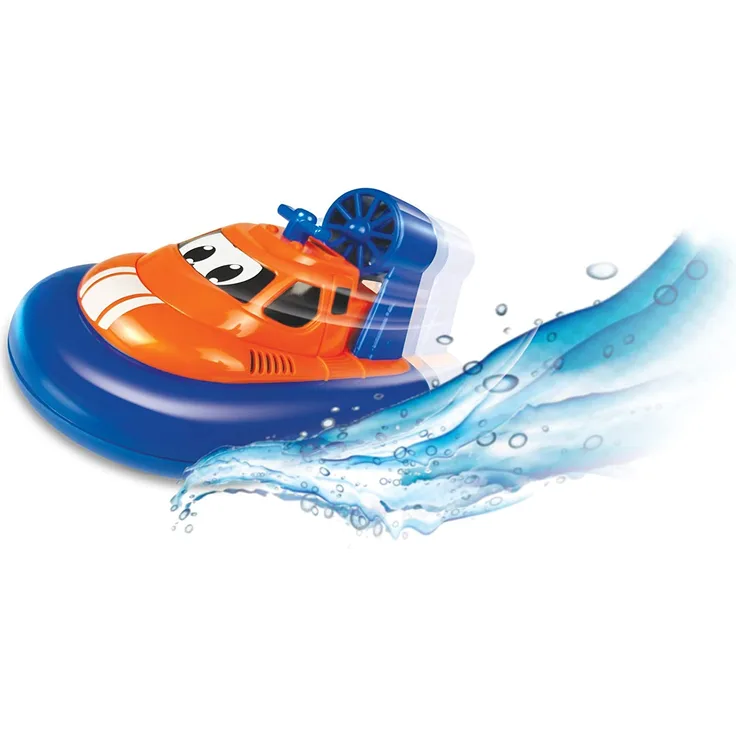 TOOKO 81122 RC Hovercraft by Silverlit, ferngesteuertes, Kleinkinder, 2 in 1: Boot und Auto, fahrbar auf Wasser und Land, 16 cm, orange und blau, ab 3 Jahren