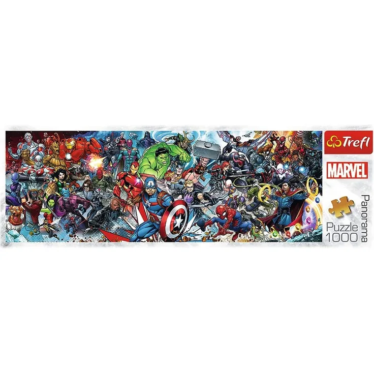 Trefl 29047 Tritt Universum bei, Marvel Avengers Other 1000 Teile, Panorama, Premium Quality, für Erwachsene und Kinder ab 12 Jahren Puzzle, farbig