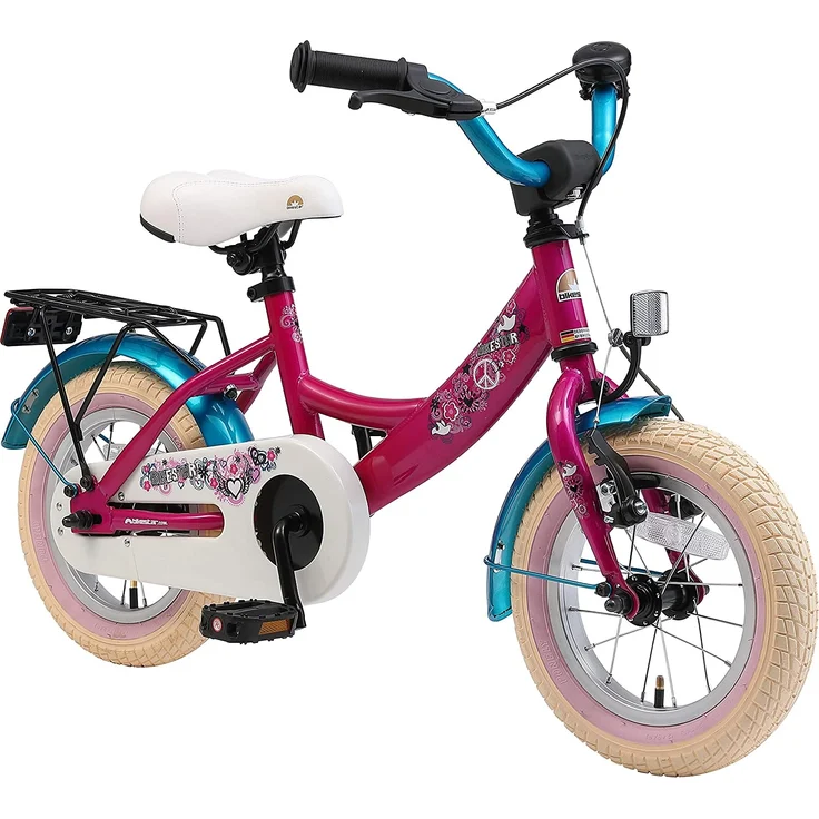 Bikestar Classic Kinderfahrrad 12 Zoll - Berry – Bild 1