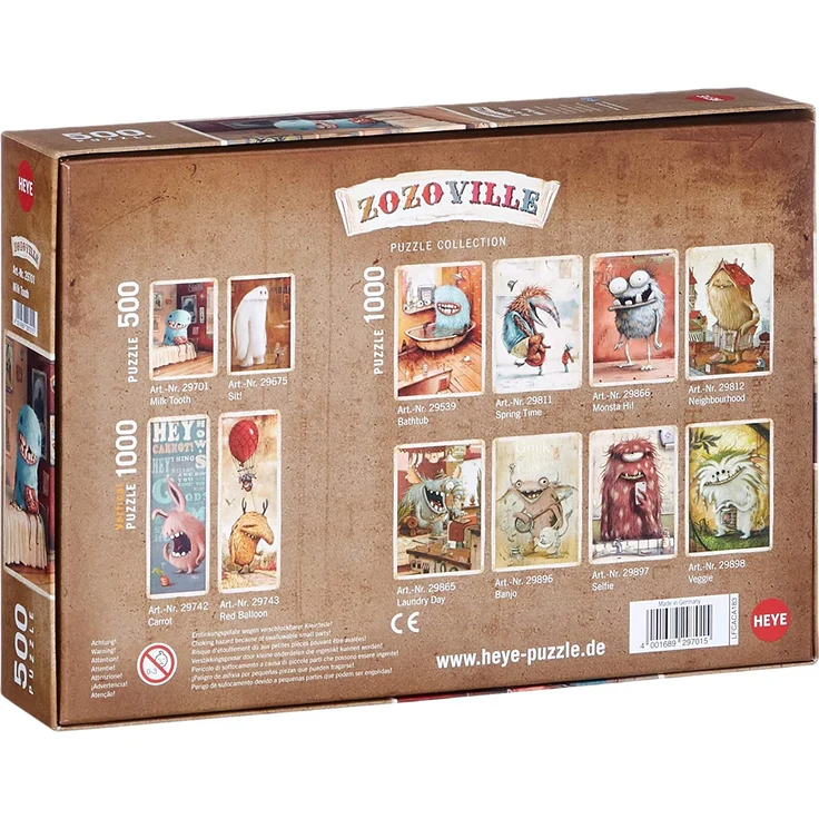 Heye Milk Tooth, Zozoville 500 Teile Puzzle, Green – Bild 2