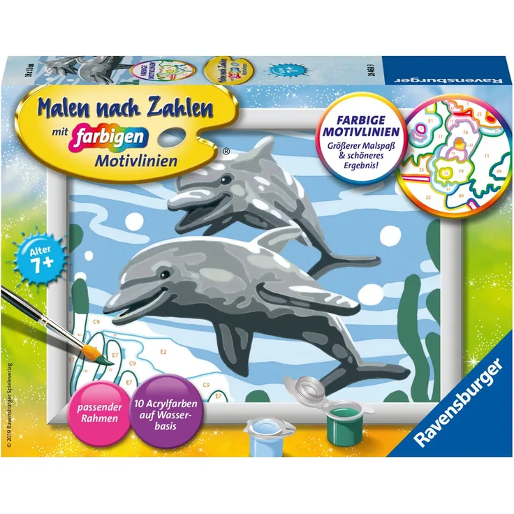Ravensburger Malen nach Zahlen Freundliche Delfine