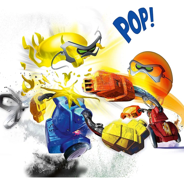 YCOO - RoboKombat Ballon Puncher - Set mit 2 Robotern - Lass den den Ballonkopf deines Gegners platzen - 14 cm - Spielzeug mit Ton- und Lichteffekten - ab 5 Jahren – Bild 2