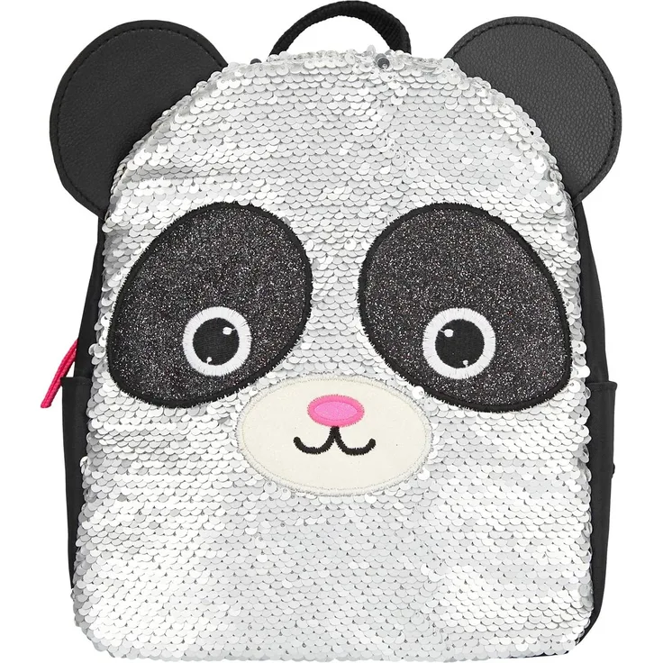 Depesche 10794 SNUKIS Rucksack Panda Pailletten