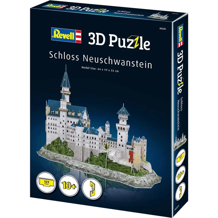 Revell 3D Puzzle 00205 Schloss Neuschwanstein von Ludwig II. von Bayern Die Welt in 3D entdecken, Bastelspass für Jung und Alt, farbig – Bild 7