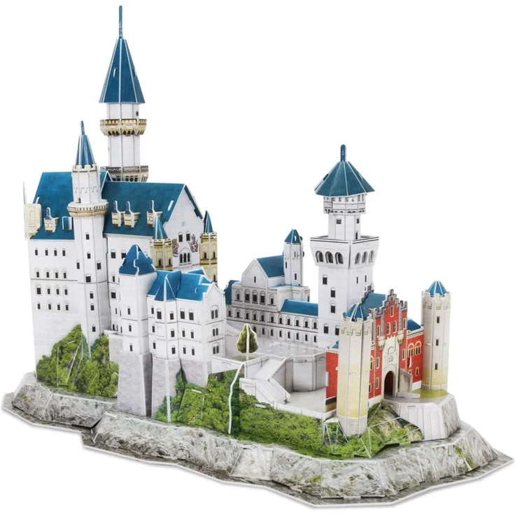 Revell 3D Puzzle 00205 Schloss Neuschwanstein von Ludwig II. von Bayern Die Welt in 3D entdecken, Bastelspass für Jung und Alt, farbig – Bild 3