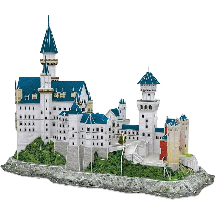 Revell 3D Puzzle 00205 Schloss Neuschwanstein von Ludwig II. von Bayern Die Welt in 3D entdecken, Bastelspass für Jung und Alt, farbig – Bild 4