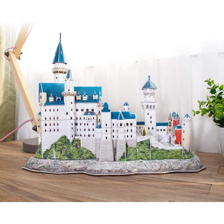 Revell 3D Puzzle 00205 Schloss Neuschwanstein von Ludwig II. von Bayern Die Welt in 3D entdecken, Bastelspass für Jung und Alt, farbig – Bild 5