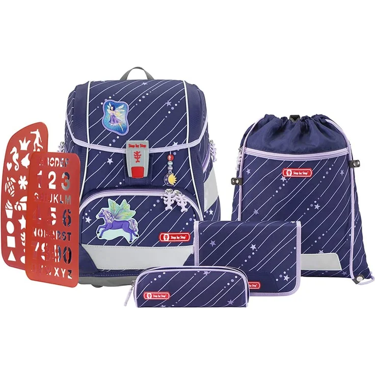 STEP BY STEP Schulranzen Set 2IN1 PLUS 6-teilig "Fantasy Pegasus" – Bild 1