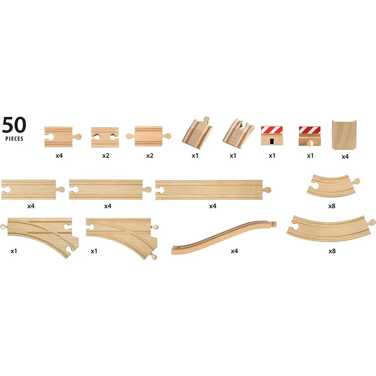 BRIO World 33772 'Großes Schienensortiment', 50 Teile, ab 3 Jahren - Preisvergleich – Bild 2