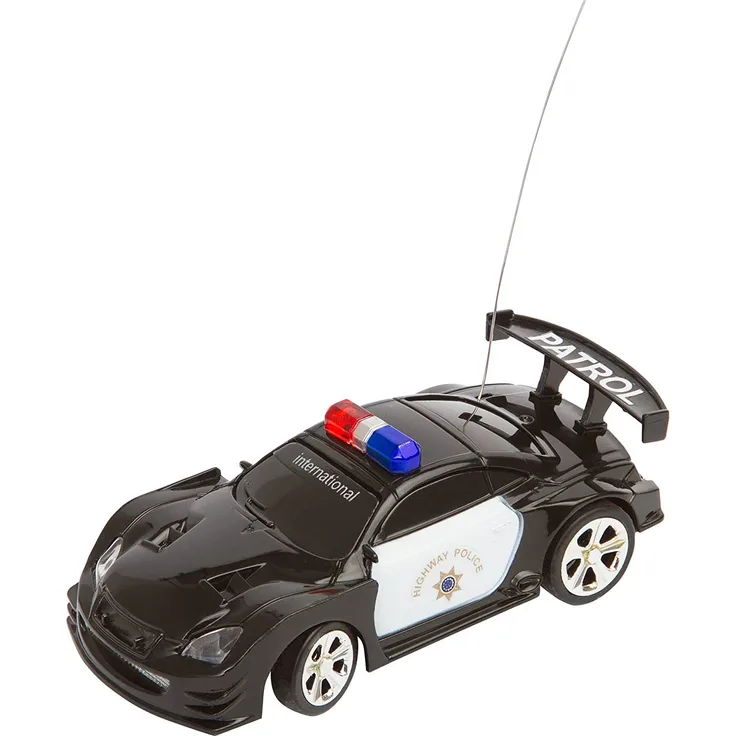 HQ Windspiration 50009901 RC: Police Mini Racer, Ferngesteuertes Polizeiauto, schwarz/weiß