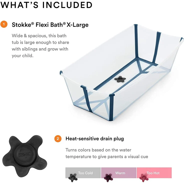 Stokke® Flexi Bath® - transparent and blue – Bild 6