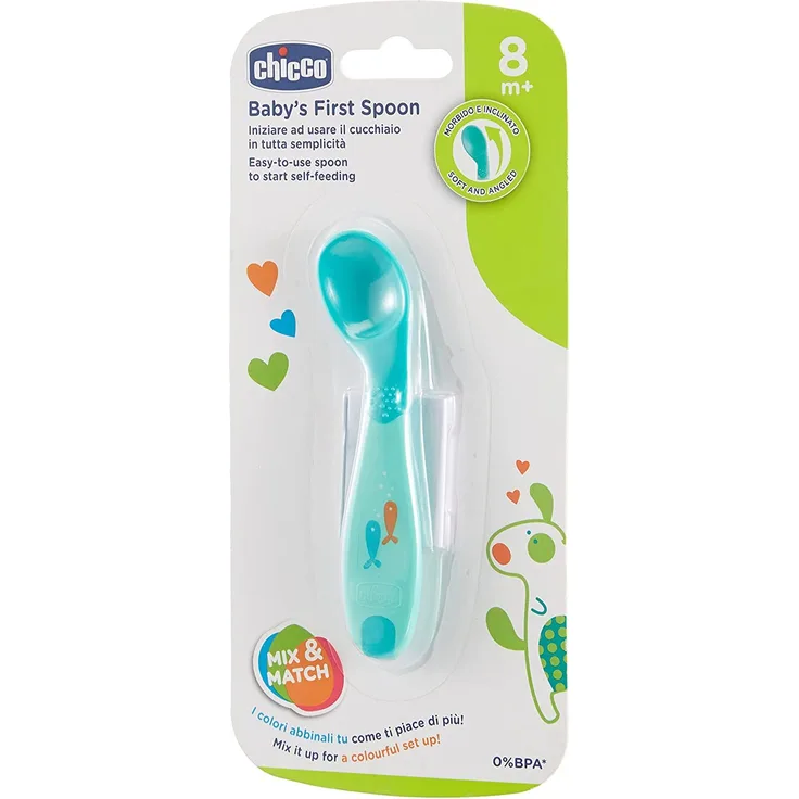 Chicco Spoon for children First 8M + blue