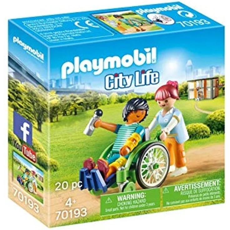 PLAYMOBIL 70193 - City Life - Patient im Rollstuhl – Bild 1