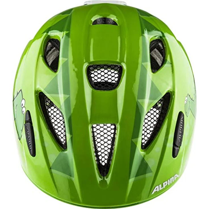 Alpina Kids Ximo Flash Green Dino, Größe 45 - 49 cm - Fahrradhelm, Farbe Grün – Bild 2