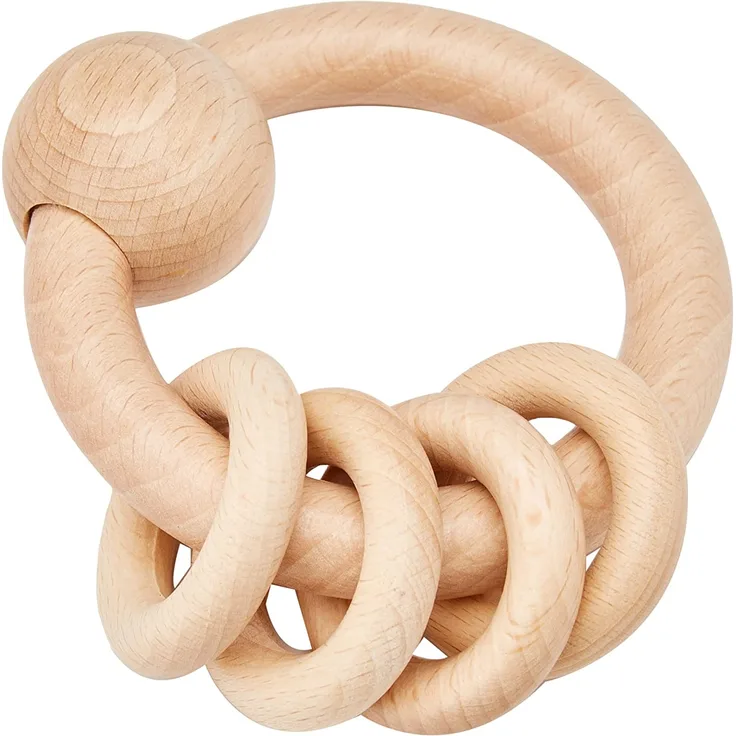 HEIMESS Greifling mit 4 Ringen, natur