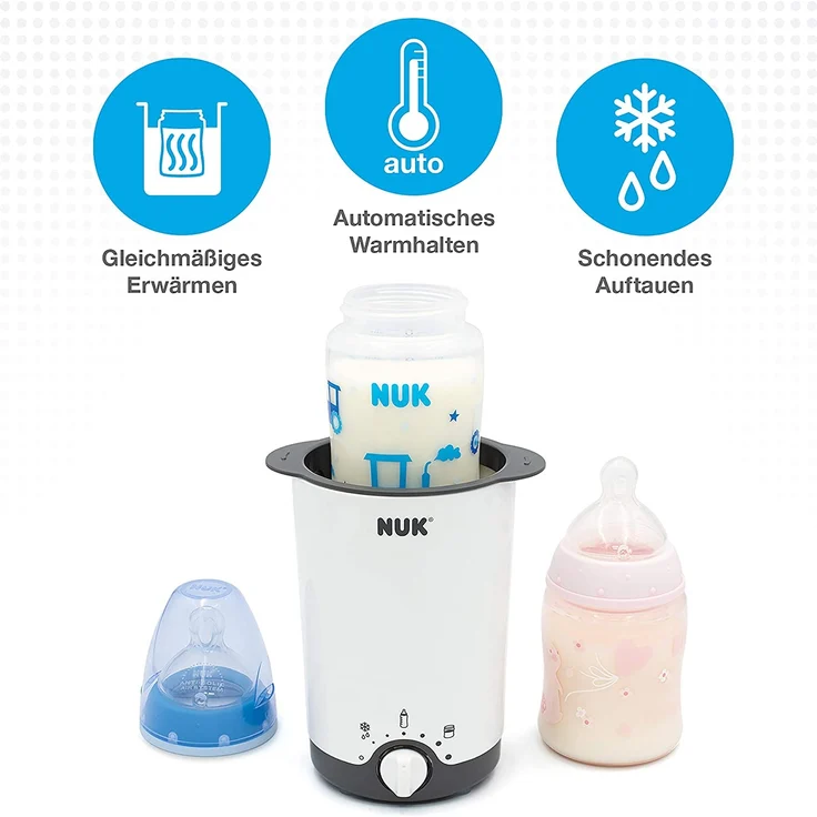 NUK 'Thermo' Flaschenwärmer 3-in-1, Weiß – Bild 2