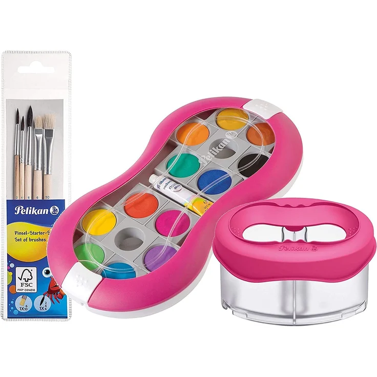 Pelikan Deckfarbkasten Space+ Magenta 24 Farben – Bild 4