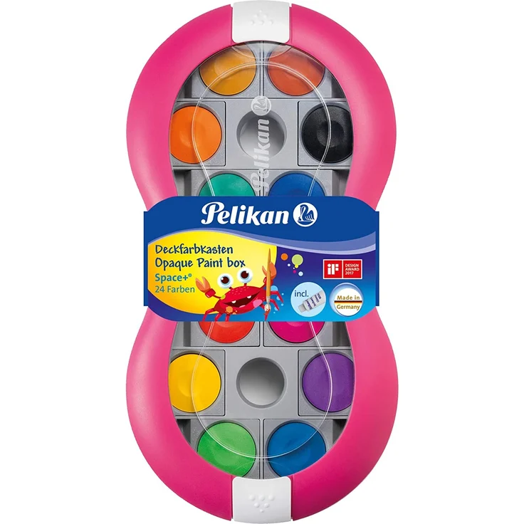 Pelikan Deckfarbkasten Space+ Magenta 24 Farben – Bild 2