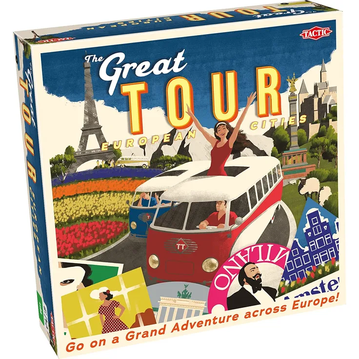 The Great Tour - Strategisches Rundreise-Brettspiel – Spiele mit Freunden und Familie um Punkte