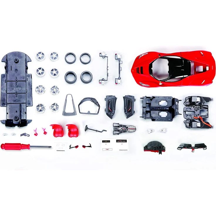 Maisto 39129 - 1:24 Bausatz LaFerrari, Schwarz / Rot – Bild 5