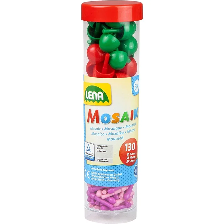 Lena - Mosaik Stecker color Mix Fun, Dose (130 Stück)