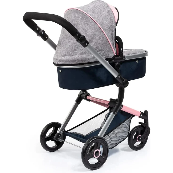 Bayer Design 18427AA Neo Vario Puppenwagen, grau, blau – Bild 3