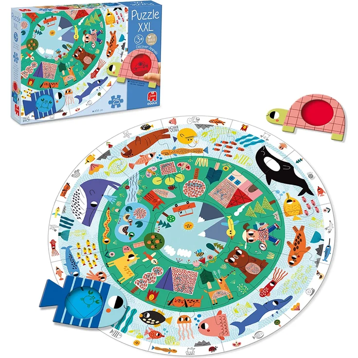 Goula puzzle Tiere XXL Junior Karton 27-teilig – Bild 2