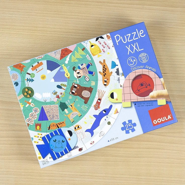 Goula puzzle Tiere XXL Junior Karton 27-teilig – Bild 11
