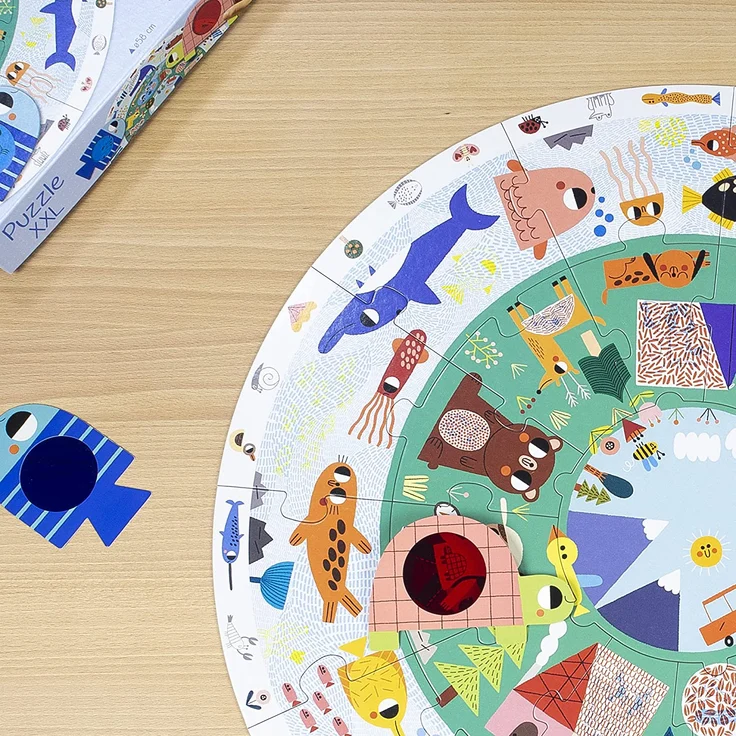Goula puzzle Tiere XXL Junior Karton 27-teilig – Bild 8
