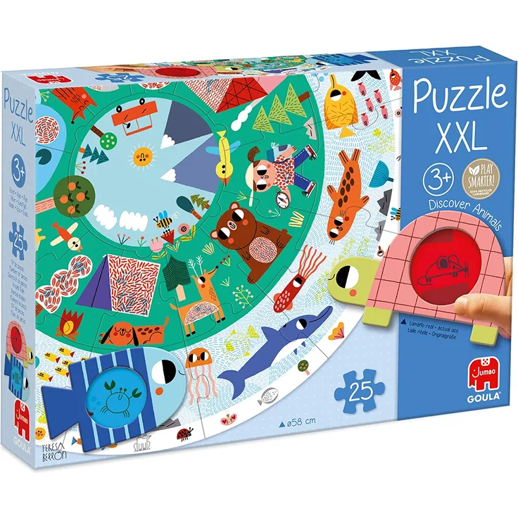 Goula puzzle Tiere XXL Junior Karton 27-teilig