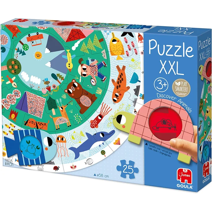 Goula puzzle Tiere XXL Junior Karton 27-teilig – Bild 12