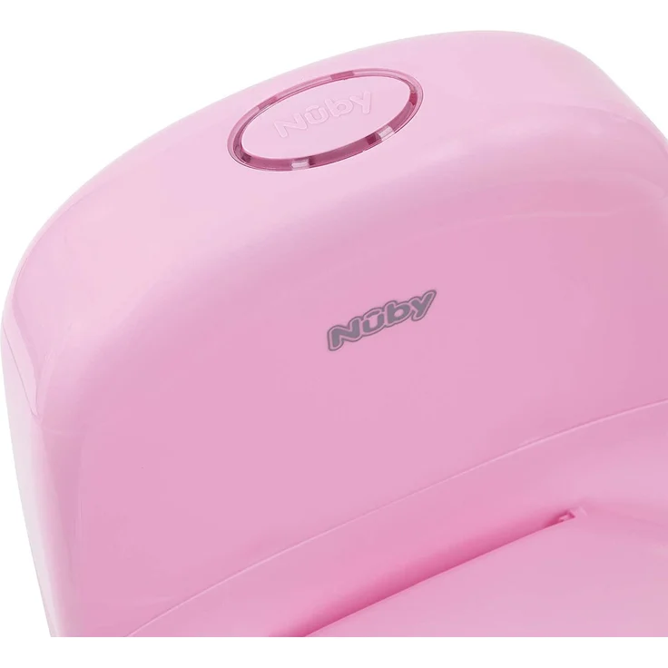 Nuby - My Real Potty - Kinder Töpfchen mit Spülgeräusch - Toilettentrainer für Kinder - mit echtem Sound und Batterien sind im Lieferumfang enthalten - Rosa - 18+ Monate – Bild 6