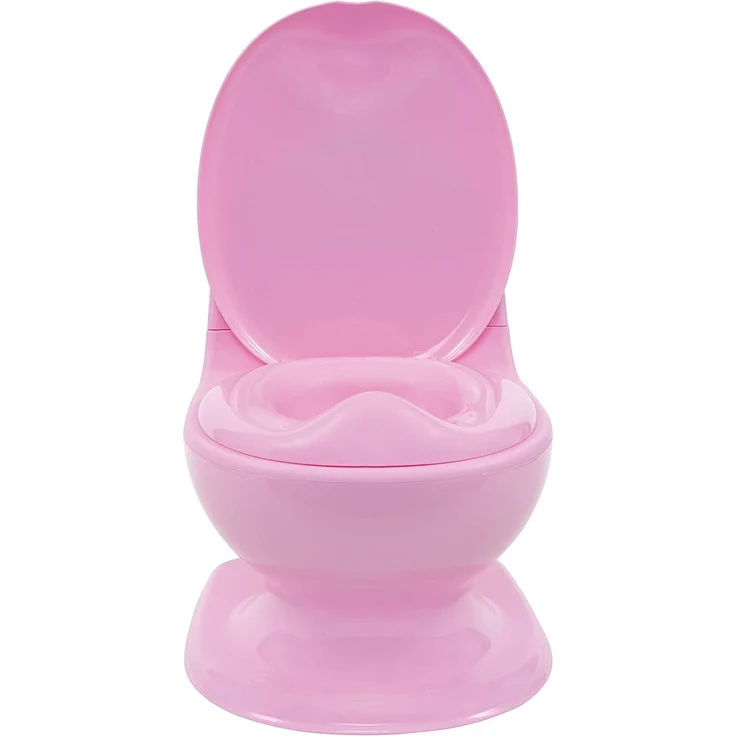 Nuby - My Real Potty - Kinder Töpfchen mit Spülgeräusch - Toilettentrainer für Kinder - mit echtem Sound und Batterien sind im Lieferumfang enthalten - Rosa - 18+ Monate – Bild 2