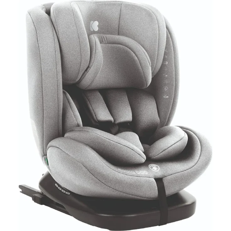 Kikkaboo Kindersitz i-Comfort, i-Size (40-150 cm) Isofix Top-Tether 360° drehbar hellgrau – Bild 2