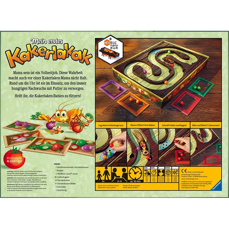 Ravensburger - 20548 - Mein erstes Kakerlakak - Aktionspiel mit elektronischer Kakerlake für die Kleinen, Kinderspiel für 2-4 Spieler, geeignet ab 3 Jahren – Bild 6