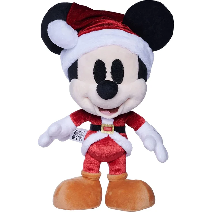 Simba 6315870305 - Disney Santa Mickey Mouse, Dezember Edition, Amazon Exclusiv, 35cm Plüschfigur, Micky Maus, im Geschenkkarton, Limitiert, Sonderedition, Sammlerstück, ab den ersten Lebensmonaten – Bild 2