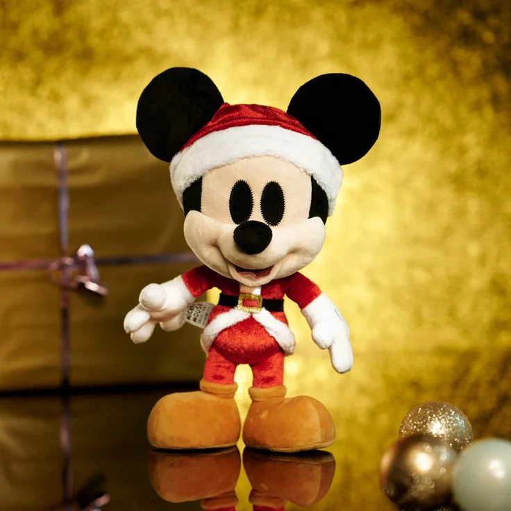 Simba 6315870305 - Disney Santa Mickey Mouse, Dezember Edition, Amazon Exclusiv, 35cm Plüschfigur, Micky Maus, im Geschenkkarton, Limitiert, Sonderedition, Sammlerstück, ab den ersten Lebensmonaten – Bild 7