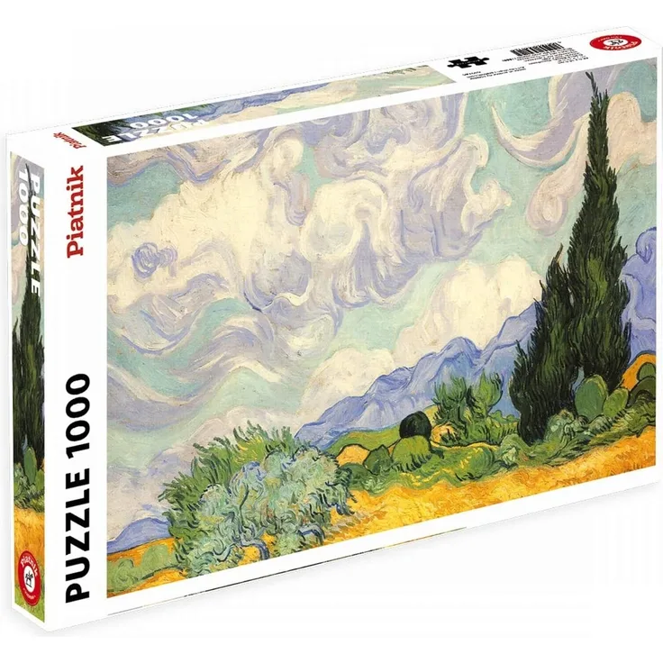 Piatnik 5391 - Van Gogh, Weizenfeld mit Zypressen - Puzzle
