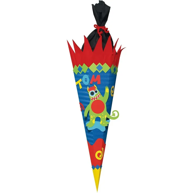 Ursus 9850014 - Schultüten Bastelset Monster, 6-eckig, 68 cm, bunt