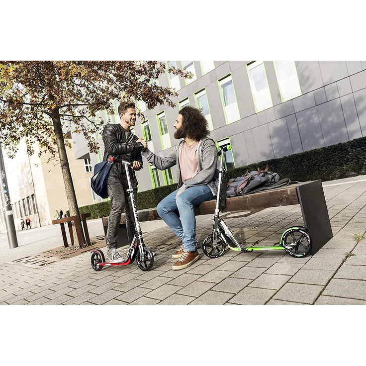HUDORA 14758 BigWheel 205-Das Original mit RX Pro Technologie-Tret-Roller klappbar-City-Scooter, rot/schwarz – Bild 6