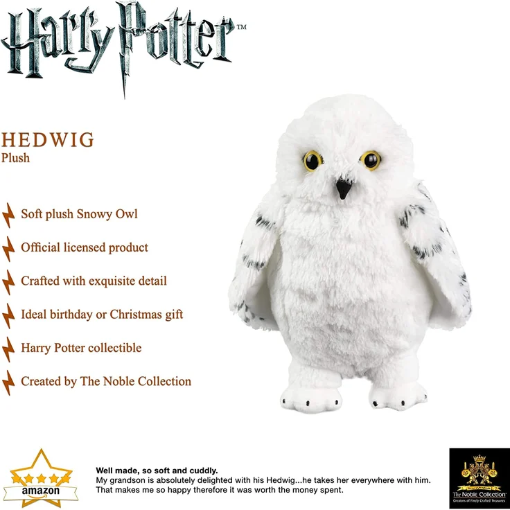 The Noble Collection France nn8127 Harry Potter - Hedwig Plush – Bild 3