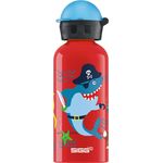 Sigg Kinder Trinkflasche SIGG Underwater Pirates, Kinder Trinkflasche, 0.4 L, Auslaufsicher, BPA Frei, Aluminium, Rot, Mehrfarbig, 0.4, 8624.70