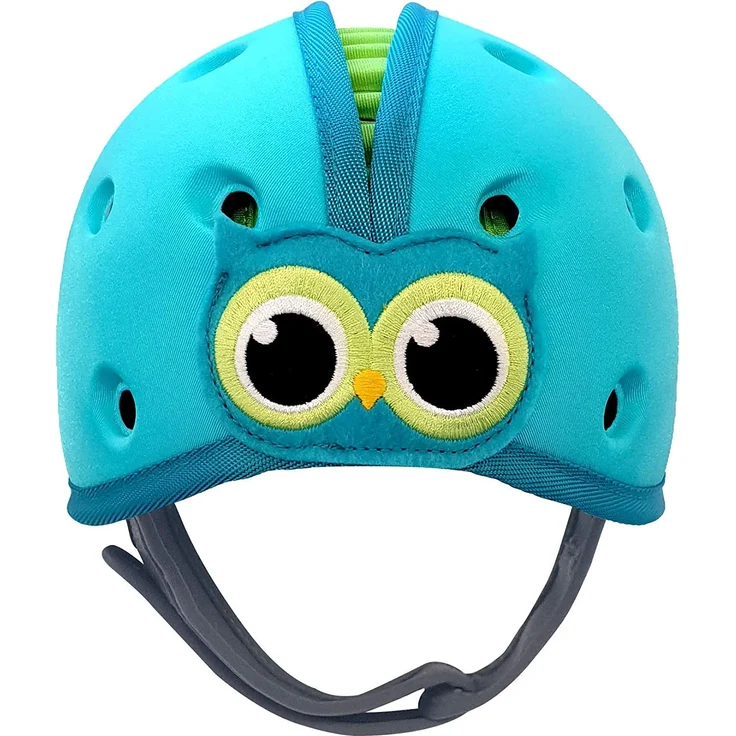 Reer SafeHeadBaby Babyhelm ''Eule'', blau-grün – Bild 1