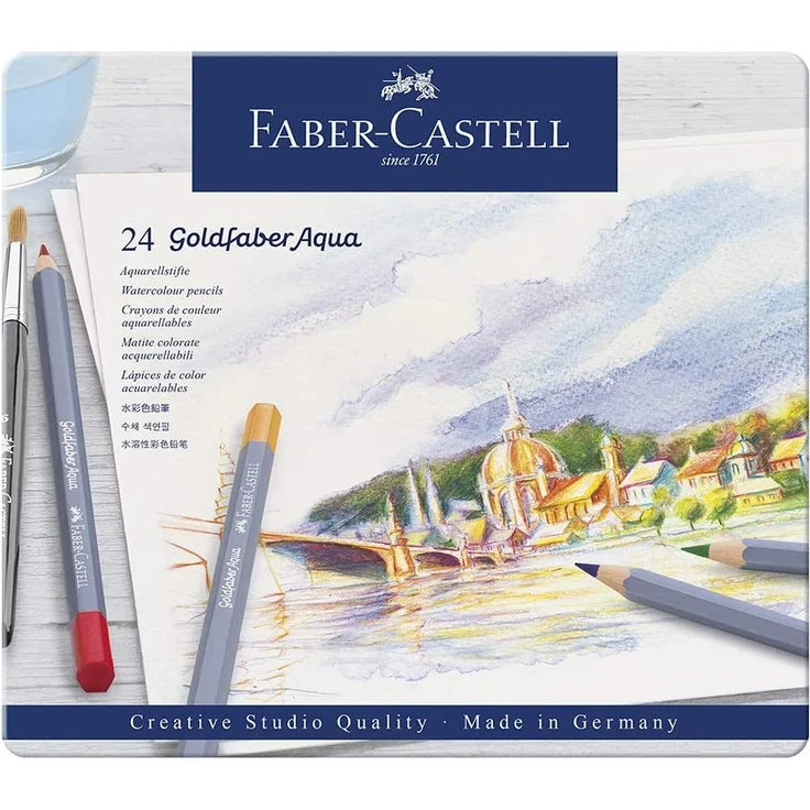 Aquastift Goldfaber Aqua 24-Metalletui – Bild 1