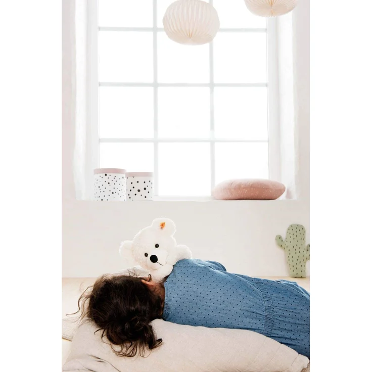 Steiff Teddybär Lotte - 28 cm - Kuscheltier für Kinder - beweglich & waschbar - weiß (111310) – Bild 9