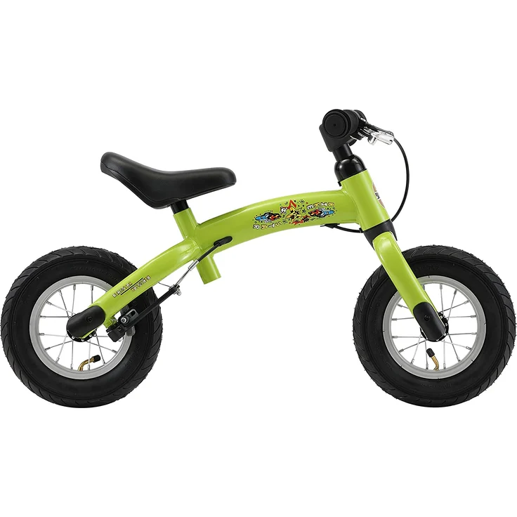 BIKESTAR '10 Zoll Sport Kinderlaufrad', ab 2 Jahren, höhenverstellbarer Sattel, drehbarer Rahmen, mit Bremse, Grün – Bild 4