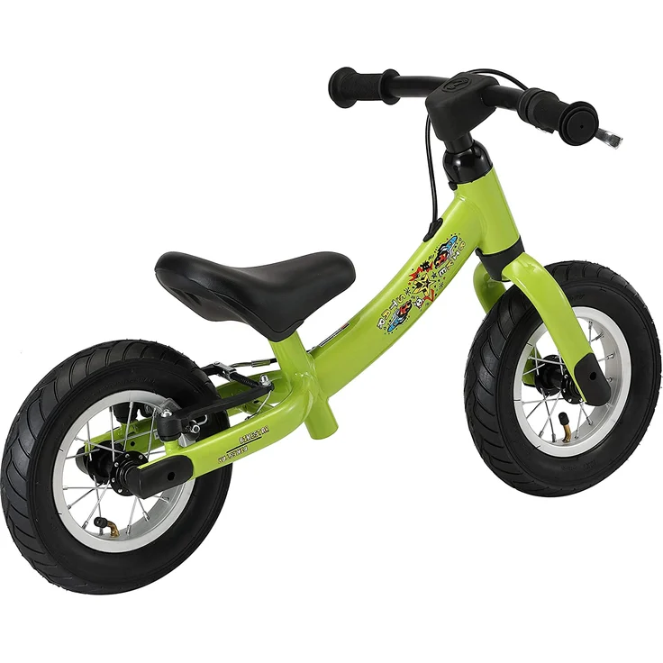 BIKESTAR '10 Zoll Sport Kinderlaufrad', ab 2 Jahren, höhenverstellbarer Sattel, drehbarer Rahmen, mit Bremse, Grün – Bild 7