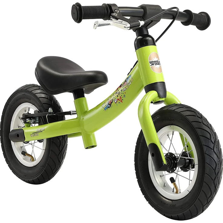BIKESTAR '10 Zoll Sport Kinderlaufrad', ab 2 Jahren, höhenverstellbarer Sattel, drehbarer Rahmen, mit Bremse, Grün – Bild 1