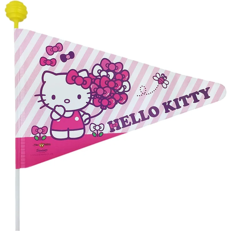 Wimpelstange Hello Kitty doppelwandig, teilbar, pink mit Motiv