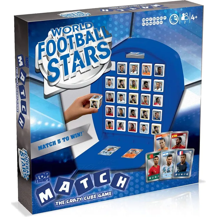 World Football Stars Top Trumps Match Brettspiel – Blau